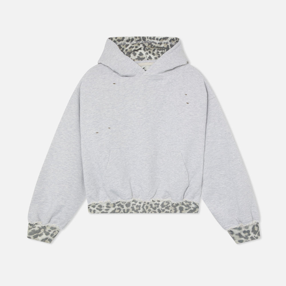 BlankForm® - Grey Leopard Hoodie