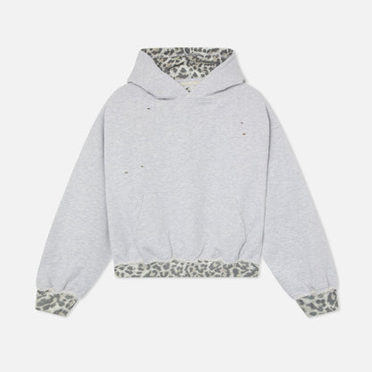 BlankForm® - Grey Leopard Hoodie